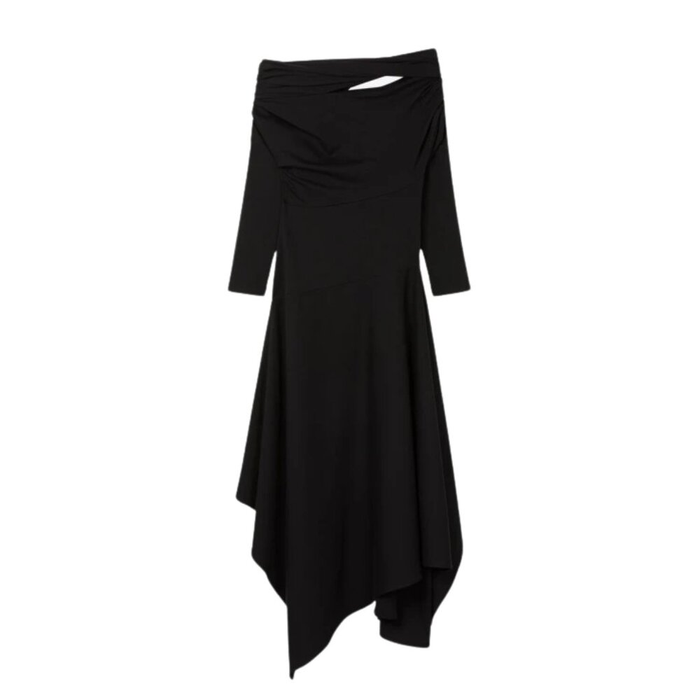 AZ Factory Black Drop Shoulder Dress